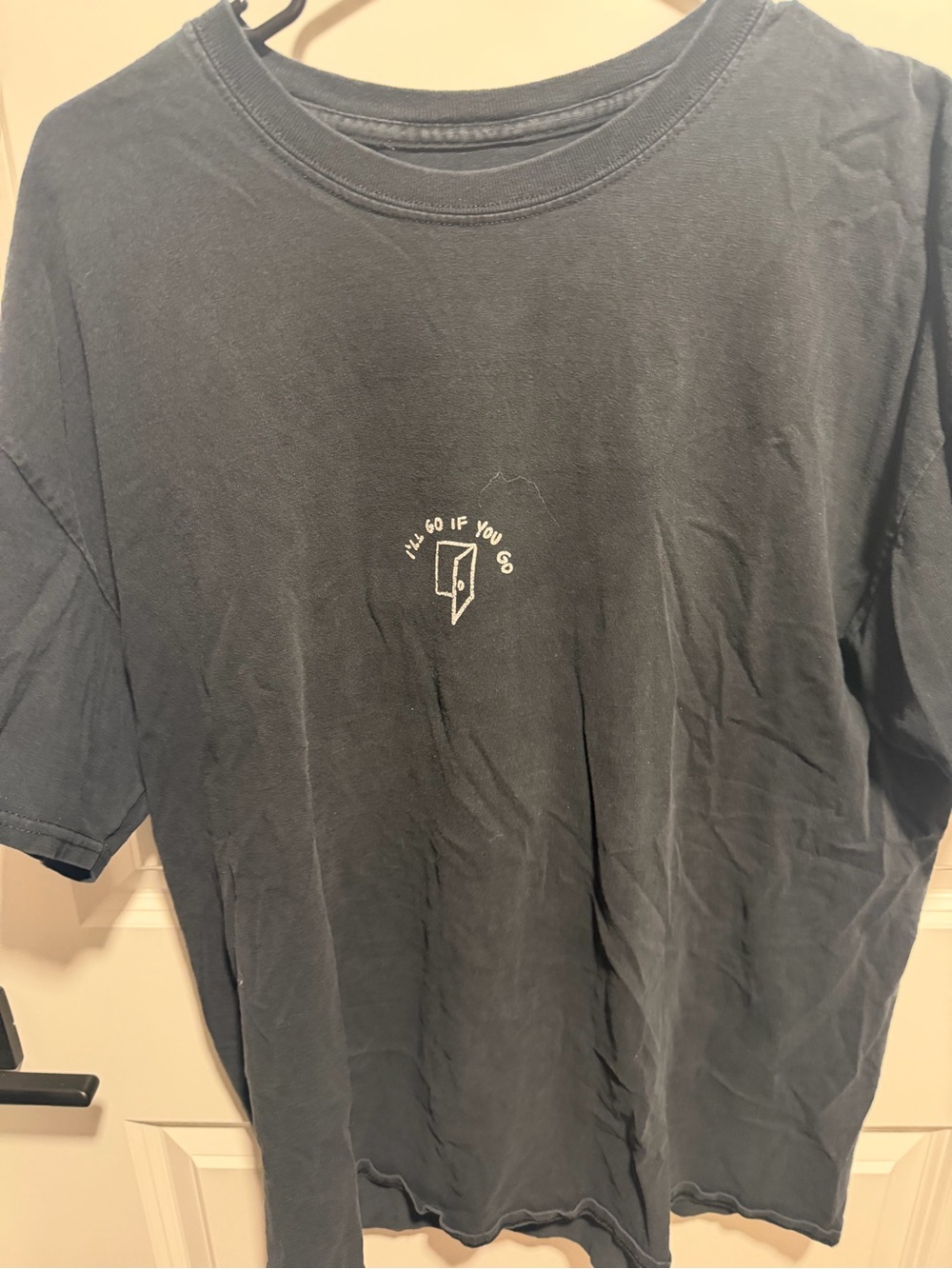 LONELY GHOST Black Short-Sleeve Graphic Tee
